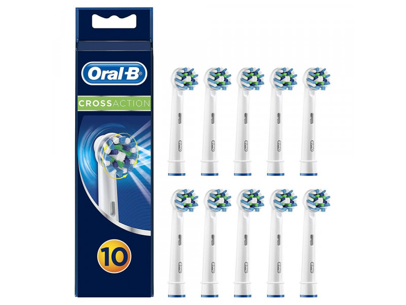 ORAL-B EB50-10 CROSS ACTION Ανταλλακτικά Οδοντόβουρτσας 8+2 ΤΜΧ 0014416