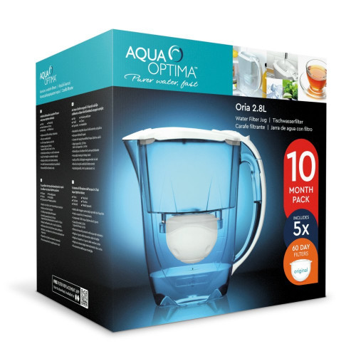 AQUA OPTIMA Oria FJ0560 Κανάτα 2,8lt + 5 Ανταλλακτικά Φίλτρα SWP 60 ημερών (Πακέτο 10 μηνών) 0015405