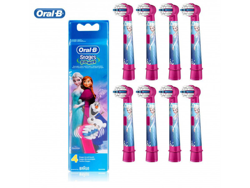 ORAL-B STAGES EB10-8 FROZEN Ανταλλακτικά Οδοντόβουρτσας 8ΤΜΧ 0020825