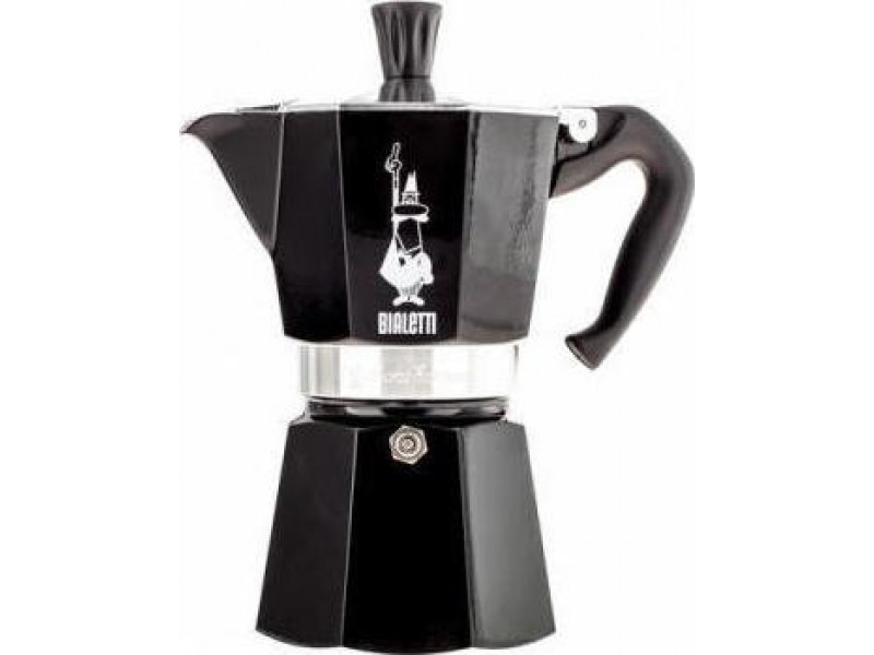 BIALETTI Moka Express Καφετιέρα Espresso 6 Μερίδων Μαύρο - Αλουμινίο (0004953) 0021588