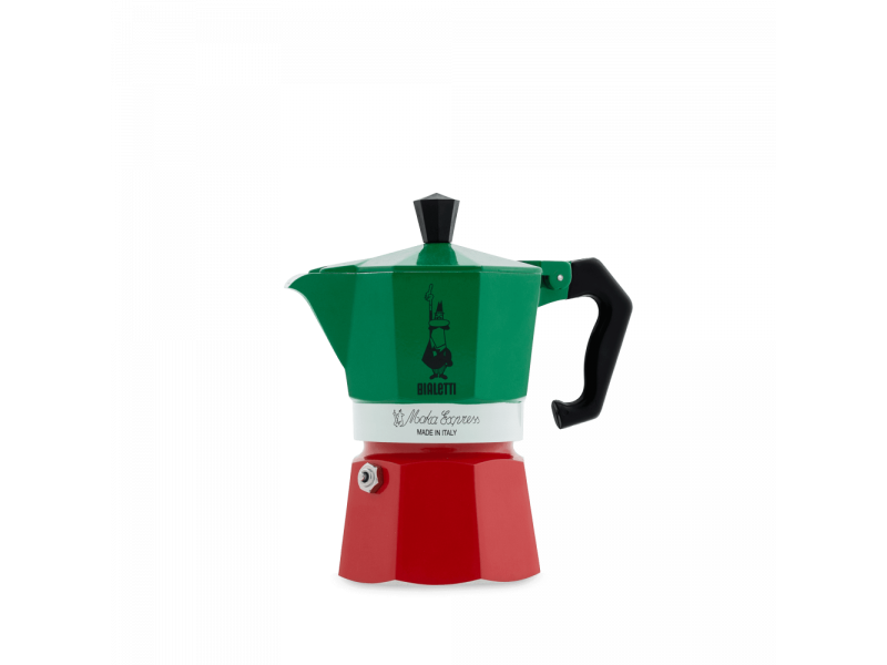 BIALETTI Moka Express Tricolore Italia Καφετιέρα Espresso 3 Μερίδων (0005322) 0021621
