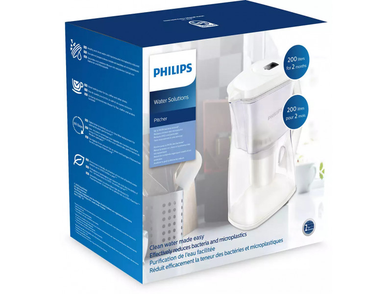 Philips AWP2970/10 Αντιβακτηριδιακή Κανάτα Φιλτραρίσματος 1,5L - Antibacterial 0026213