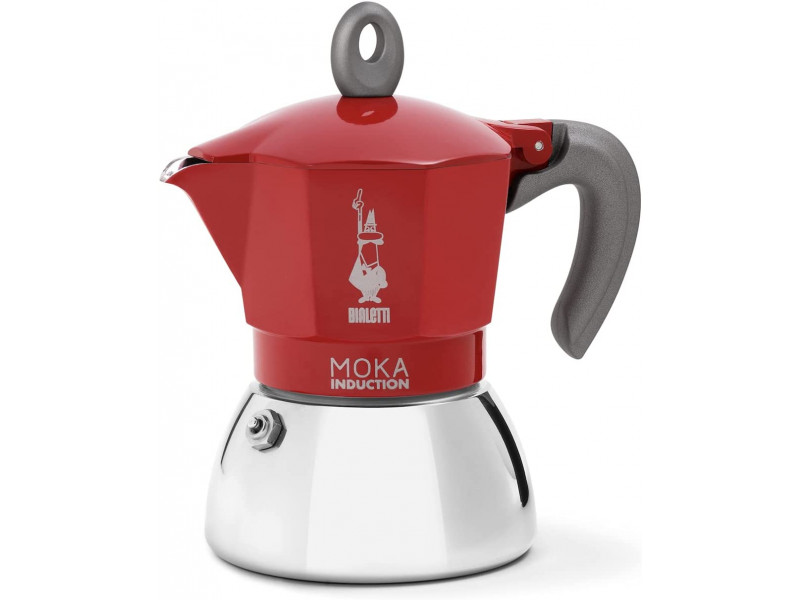 BIALETTI New Moka Induction Καφετιέρα Espresso 2 Μερίδων Κόκκινο (0006942) 0028529