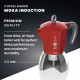 BIALETTI New Moka Induction Καφετιέρα Espresso 4 Μερίδων Κόκκινο (0006944) 0028530