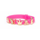 BIOJOUX BJB012 Bracelet In Silicone Color Glitter Deep Rose With 4 GP Charms 0031159
