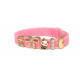 BIOJOUX BJB013 Bracelet In Silicone Color Glitter Light Rose With 4 GP Charms 0031160