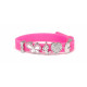BIOJOUX BJB014 Bracelet In Silicone Color Glitter Deep Rose With 4 Rhodium Charms 0031161