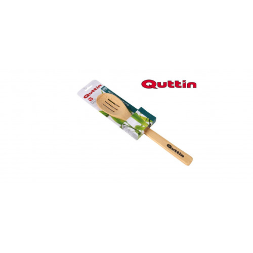 QUTTIN QT-10512 Κουτάλα Τρυπητή από Bamboo 30 cm 0031198