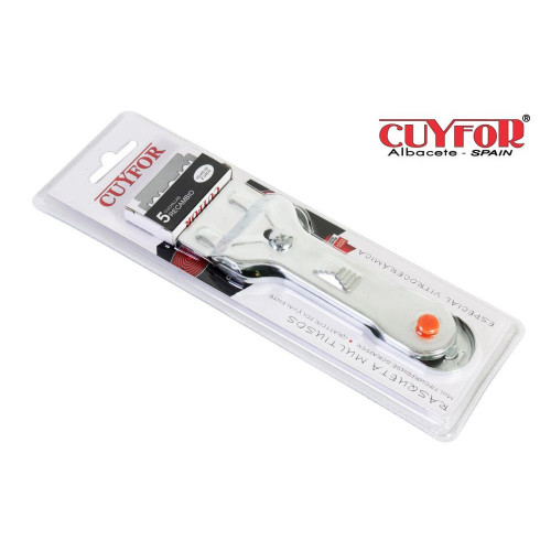 CUYFOR CY-713599V Ξύστρα για τον καθαρισμό των κεραμικών εστιών + 5 Ανταλλακτικές Λεπίδες 0031216