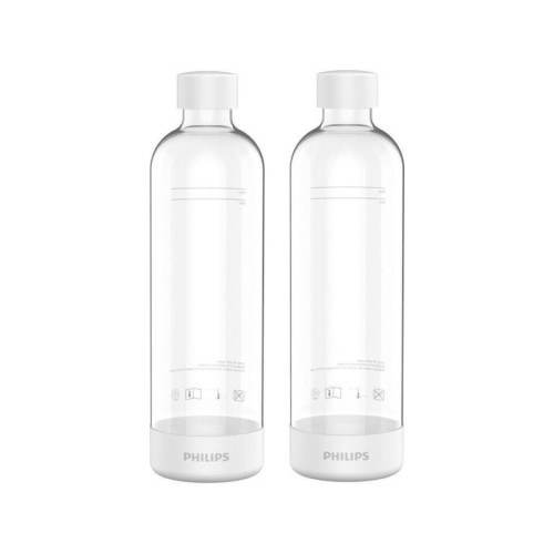 Philips ADD911WH/10 Μπουκάλι για Ανθαρακούχο Νερό 1Lt (BPA-free) Λευκό x 2 τεμ 0037357