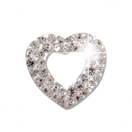 BIOJOUX BJT922 - Trendy White Crystal Open Heart 11mm 0011929