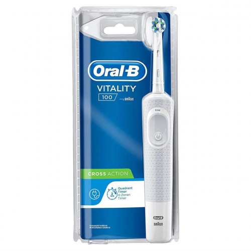 ORAL-B Vitality D100 Cross Action Ηλεκτρική Οδοντόβουρτσα Λευκή 0020777
